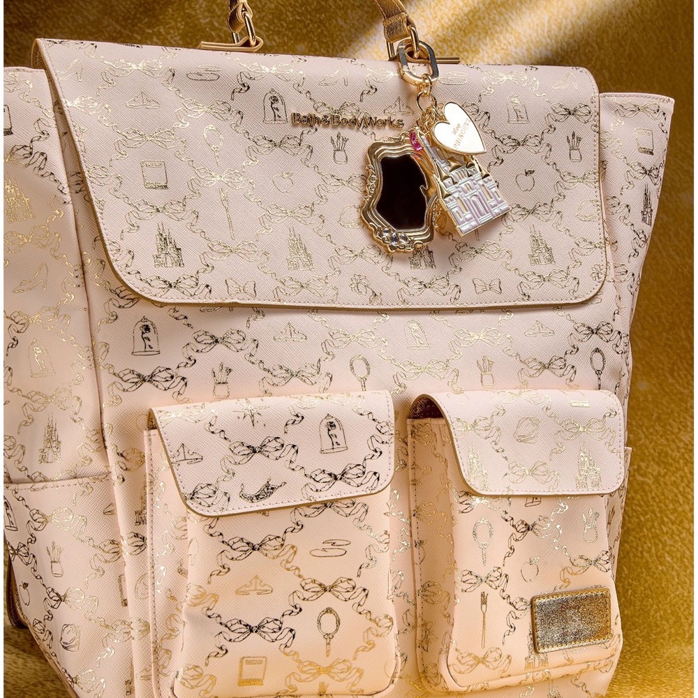 Bath and Bodyworks princess Disney Backpack with Charms